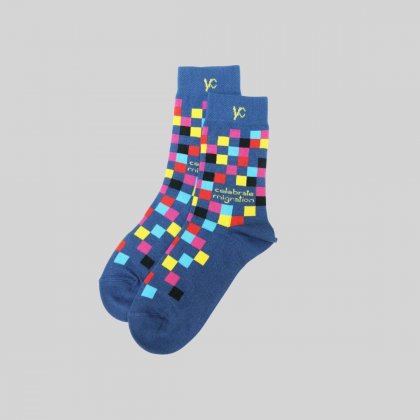 "Celebrate Migration" Socken - blau