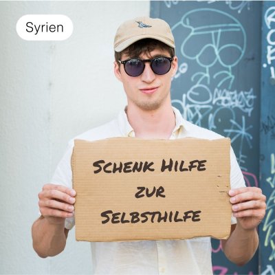Schenk Hilfe zur Selbsthilfe in Syrien