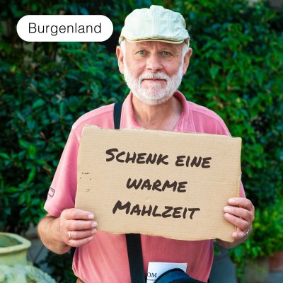 Schenk eine Mahlzeit gegen Hunger