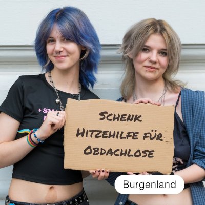 Schenk Hitzehilfe für obdachlose Menschen