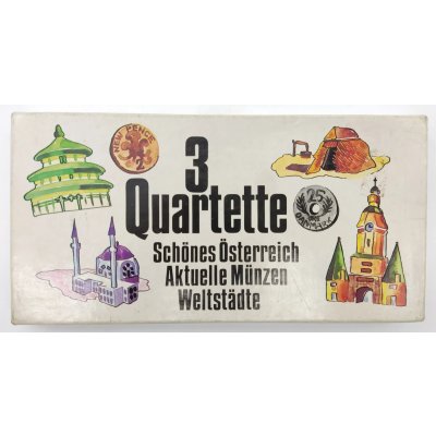 3 Quartette Nr. 981 - Vintage Kartenspiel