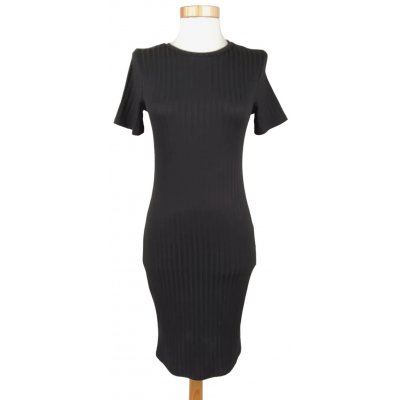 Primark Damen Kleid gerippt, schwarz - Gr. XS