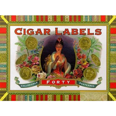 Cigar Labels Box - 40 illustrierte Postkarten