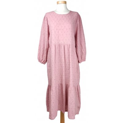 Paul Mark Damen Maxikleid mit Lockstickerei, altrosa- Gr. XXL