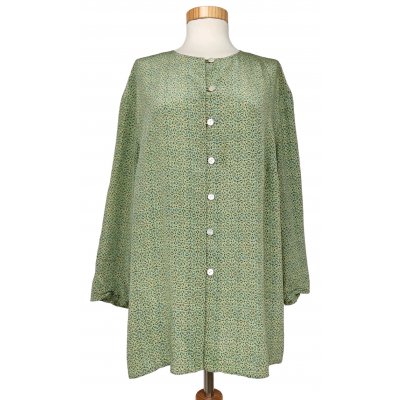 Coordinates Damen Seiden Bluse, grün - Gr. XXXL / 46
