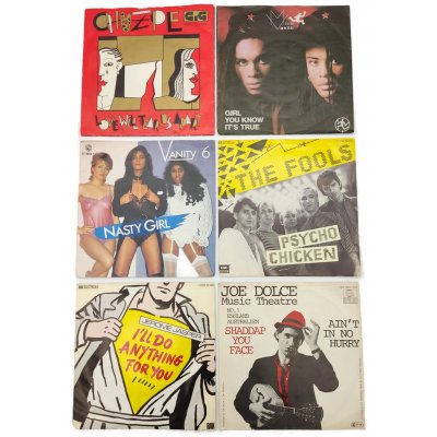 Vinyl 7", Singles -  6 x Hits aus den 80er Jahren, div. Genres