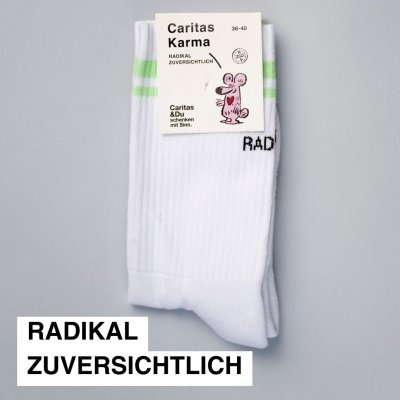Tennissocken "RADIKAL ZUVERSICHTLICH"