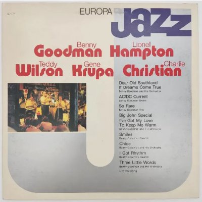 Vinyl LP - Europa Jazz - Goodman, Hampton, Wilson, Krupa, Christian