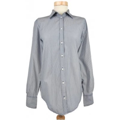 Marc O'Polo Damen Hemdbluse, blau/weiß - Gr. XS 