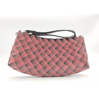 Rebagz Upcycling Damen Clutch - Farbverlauf rosa/schwarz