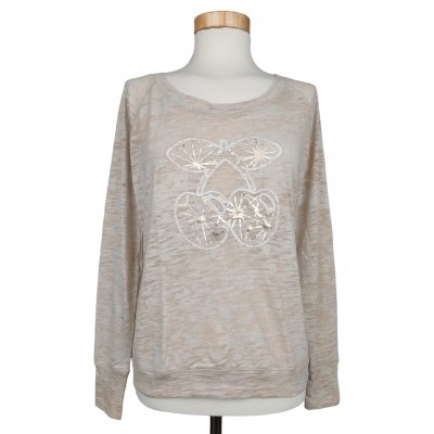 Pacha Ibiza Damen Longsleeve Shirt, beige - Gr. S