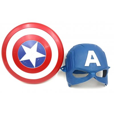 Marvel Avengers Captain America Maske & magnetisches Schild