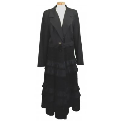 Za-Ek Damen Mantel schwarz Gr. S/M