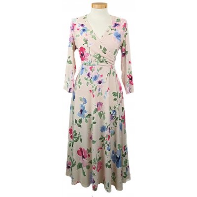 Lauren Ralph Lauren Damen Midikleid hellpink geblümt Gr. 170/96A
