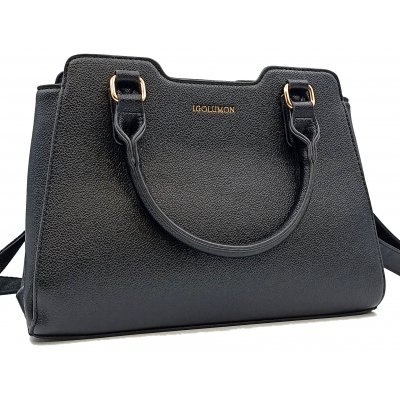 Igolumon Damen Henkeltasche schwarz