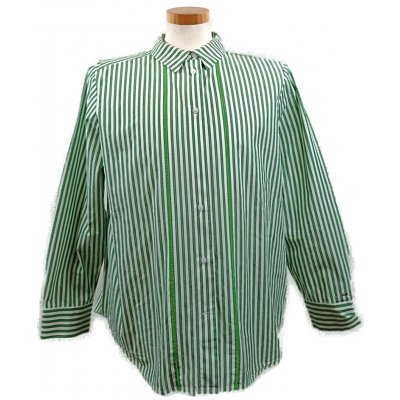 Tommy Hilfiger Damen Hemd grün/weiß Gr. XL