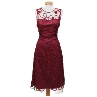 Niente Damen Maxikleid rot Gr. 38