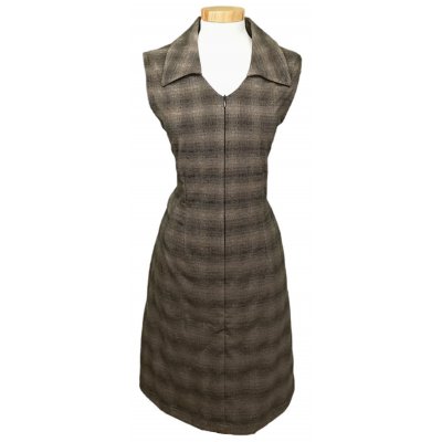 Line Woman Damen Minikleid braun kariert Gr. L