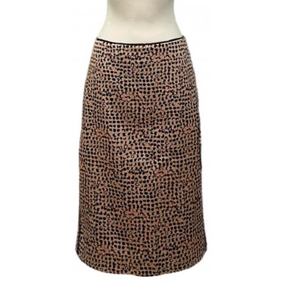 Marc Cain Damen Midirock mehrfarbig gepunktet Gr. XL