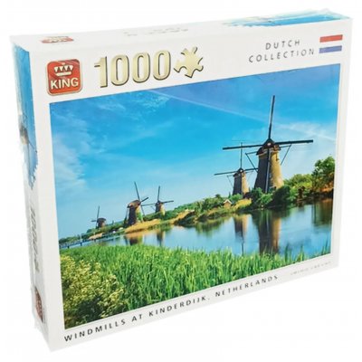 King Puzzle 1000 Teile Windmühlen (OVP) 