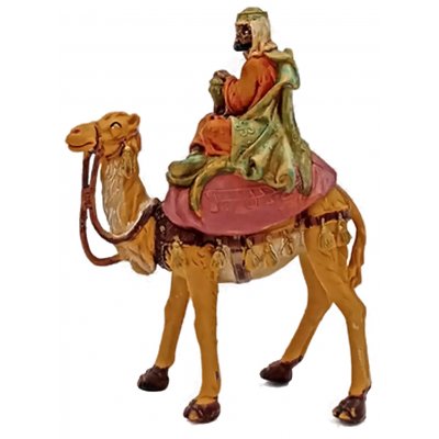 Krippenfigur - Heiliger König auf Kamel