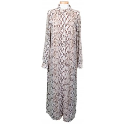 Michael Kors Maxikleid schlangenoptik braun/beige Gr. XS