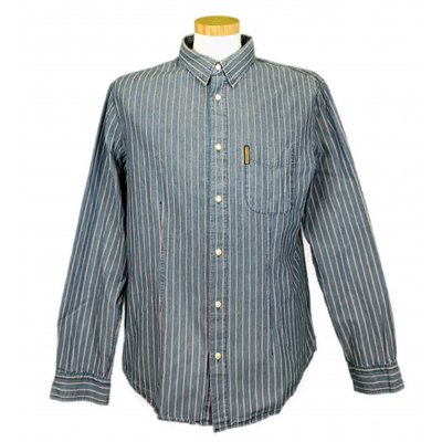 Armani Jeans Herren Hemd gestreift blau Gr. XXL