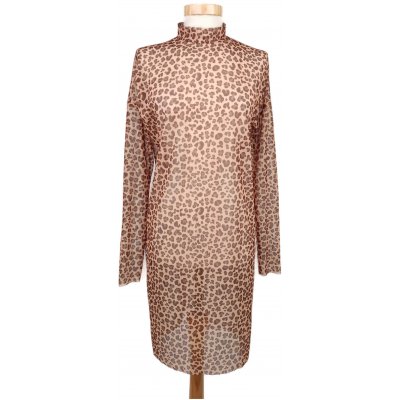 Pieces Damen Transparent-Kleid, beige/braun- Gr. XS