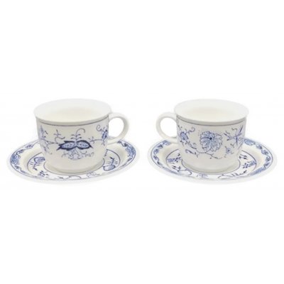KAHLA Zwiebelmuster Espresso Set (2 Tassen + 2 Untertassen)