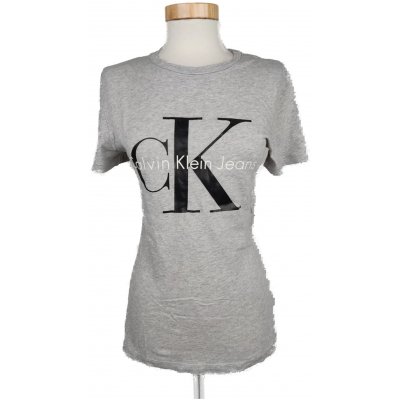 Calvin Klein Jeans Damen T-Shirt, grau - Gr. XS