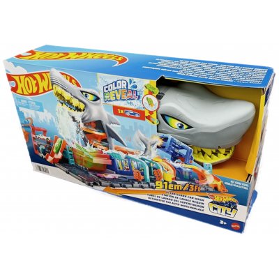 Mattel Hot Wheels "City Ultra Shark Car Wash" Spielset (OVP)
