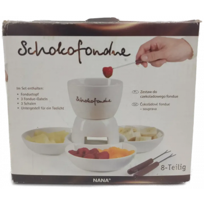 Schokofondue Set weiß