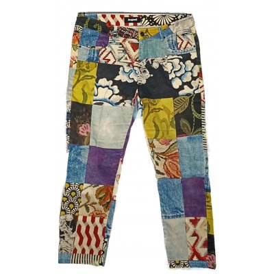Desigual Damen Jeans mehrfarbig gemustert Gr. L