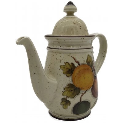 Winterling Kaffeekanne Karina beige mit Obstmotiv Vintage