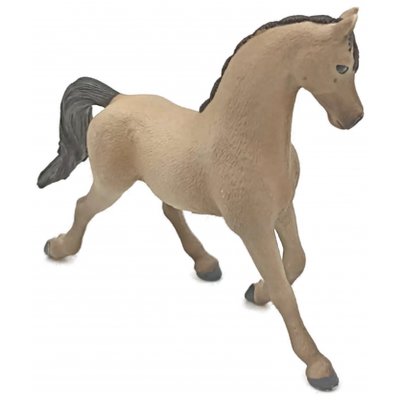 Schleich Pferd grau mit geflochtener Mähne