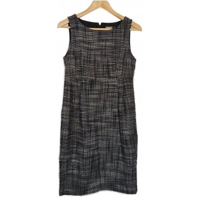 Donna Karan Damen Kleid schwarz/ weiß Gr. 8