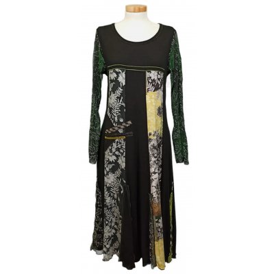 Pause Cafe Damen Midikleid schwarz gemustert Gr. 42