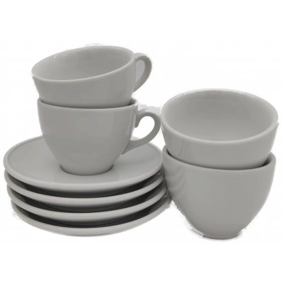Villeroy & Boch "Blu" Tassen mit Untertassen weiß, Set (4 Stück)