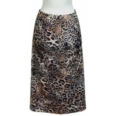 Marc Cain Damen Midikleid mit Leopardenprint in Braun/Beige, Gr. 36
