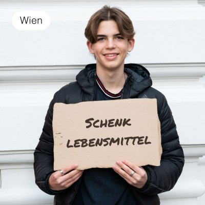 Schenk geflüchteten Menschen Lebensmittel