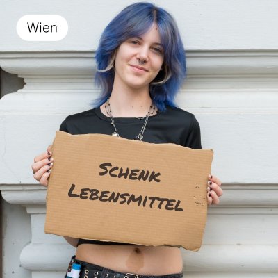 Schenk einer geflüchteten Familie Lebensmittel