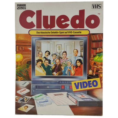 Parker Cluedo Detektiv-Spiel auf VHS-Cassette(1985)