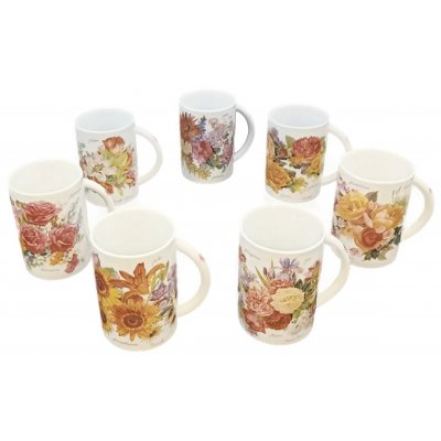 Ursula Band - Künstlertassen aus der Kollektion "Zauber-Sinfonie der Blumen" (7-teilig)