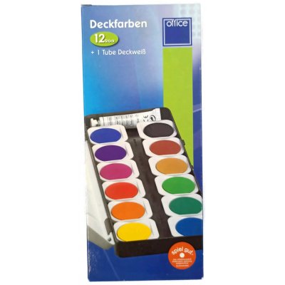 office Deckfarben + 1 Tube Deckweiß 