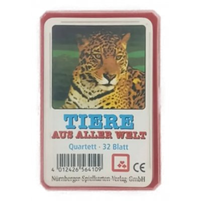 Tiere aus aller Welt - Kartenspiel (32 Blatt)