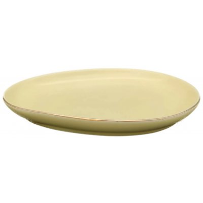 Oster Dessertteller pastellgelb mit Goldrand