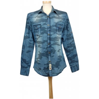 Open Jeans Herren Hemd blau Gr.S