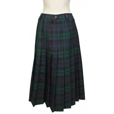 O'Neill of Dublin Damen Midi Karorock grün/schwarz aus Wolle Gr. 38