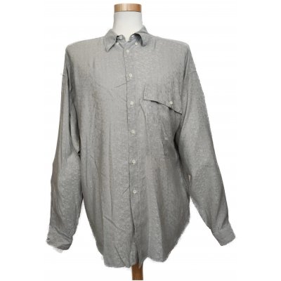 Versace Herren Hemd grau Gr. 52 Vintage