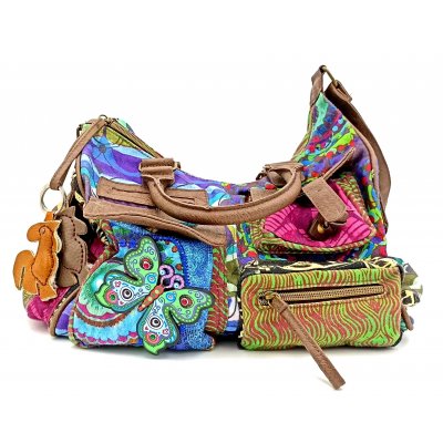 Desigual Damen Handtasche / Umhängetasche gemustert